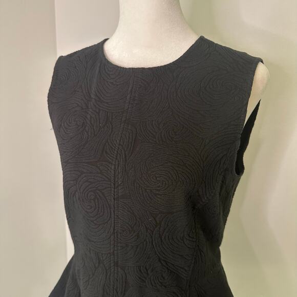 Theory black peplum sleeveless top size M - Picture 4 of 12